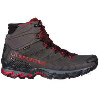 LA SPORTIVA ULTRA RAPTOR II MID LEATHER GTX CARBON ET TANGO RED Chaussure de randonnée pas cher