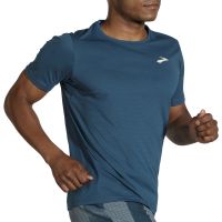 BROOKS TEE SHIRT ATHMOSPHERE  INDIGO RUSH tee shirt de running pas cher