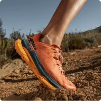 HOKA TECTON X  ORANGE Chaussures de trail pas cher