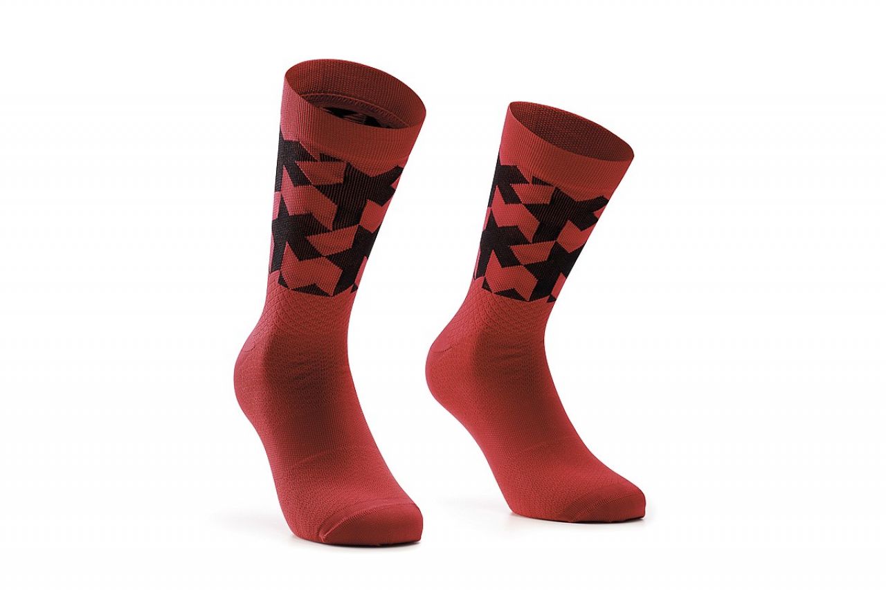 ASSOS MONOGRAM SOCKS  EVO RED Soquettes vélo Assos