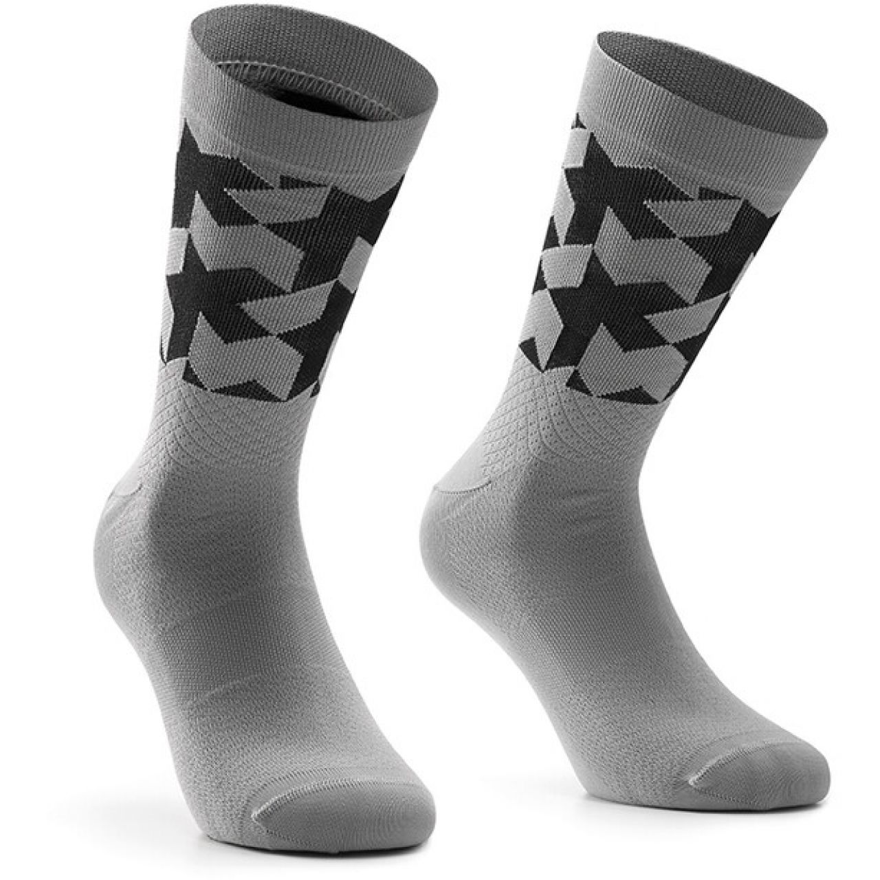 ASSOS MONOGRAM SOCKS  EVO GERVA GREY Soquettes vélo Assos