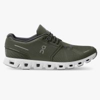 ON RUNNING CLOUD 5 OLIVE Chaussures de running pas cher