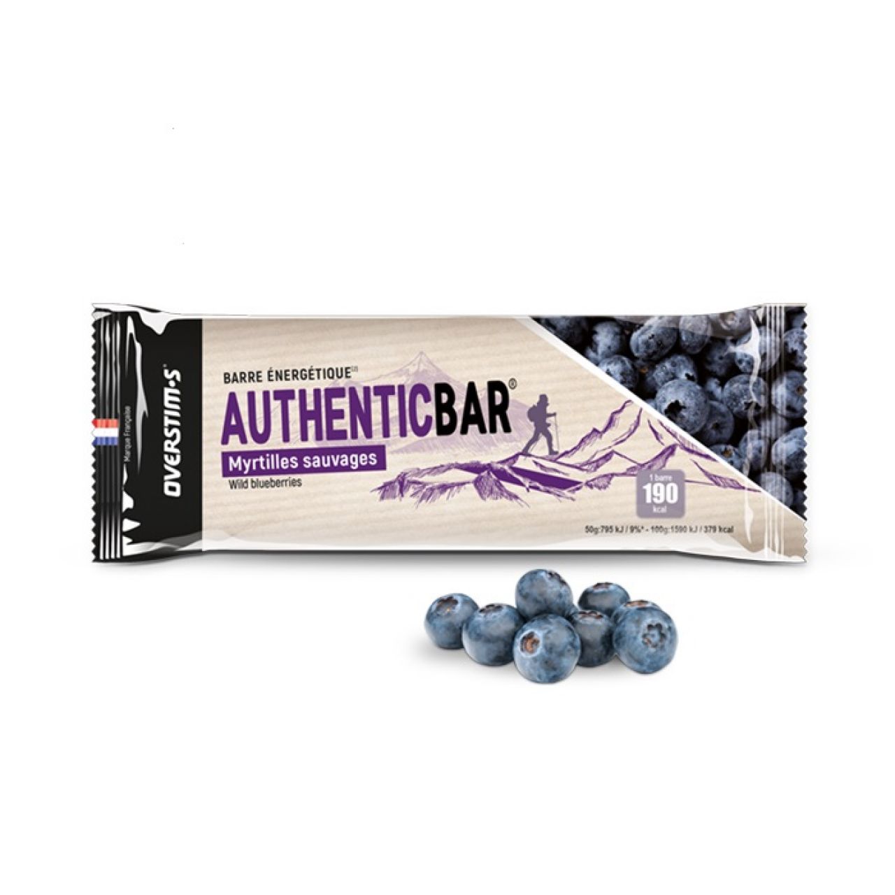 OVERSTIMS AUTHENTIC BAR MYRTILLE SAUVAGES Barres energetiques