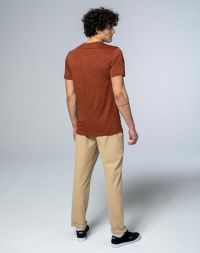 BULA PACIFIC SOLID MERINO WOOL TEE BRICK Tee shirt en merinos pas cher