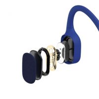 SHOKZ CASQUE BLUETOOTH OPENSWIMM BLEU A CONDUCTION OSSEUSE Casque de natation pas cher