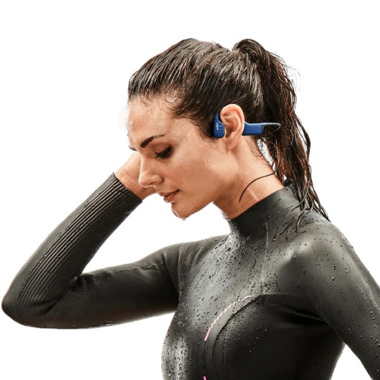 SHOKZ CASQUE BLUETOOTH OPENSWIMM BLEU A CONDUCTION OSSEUSE Casque de
