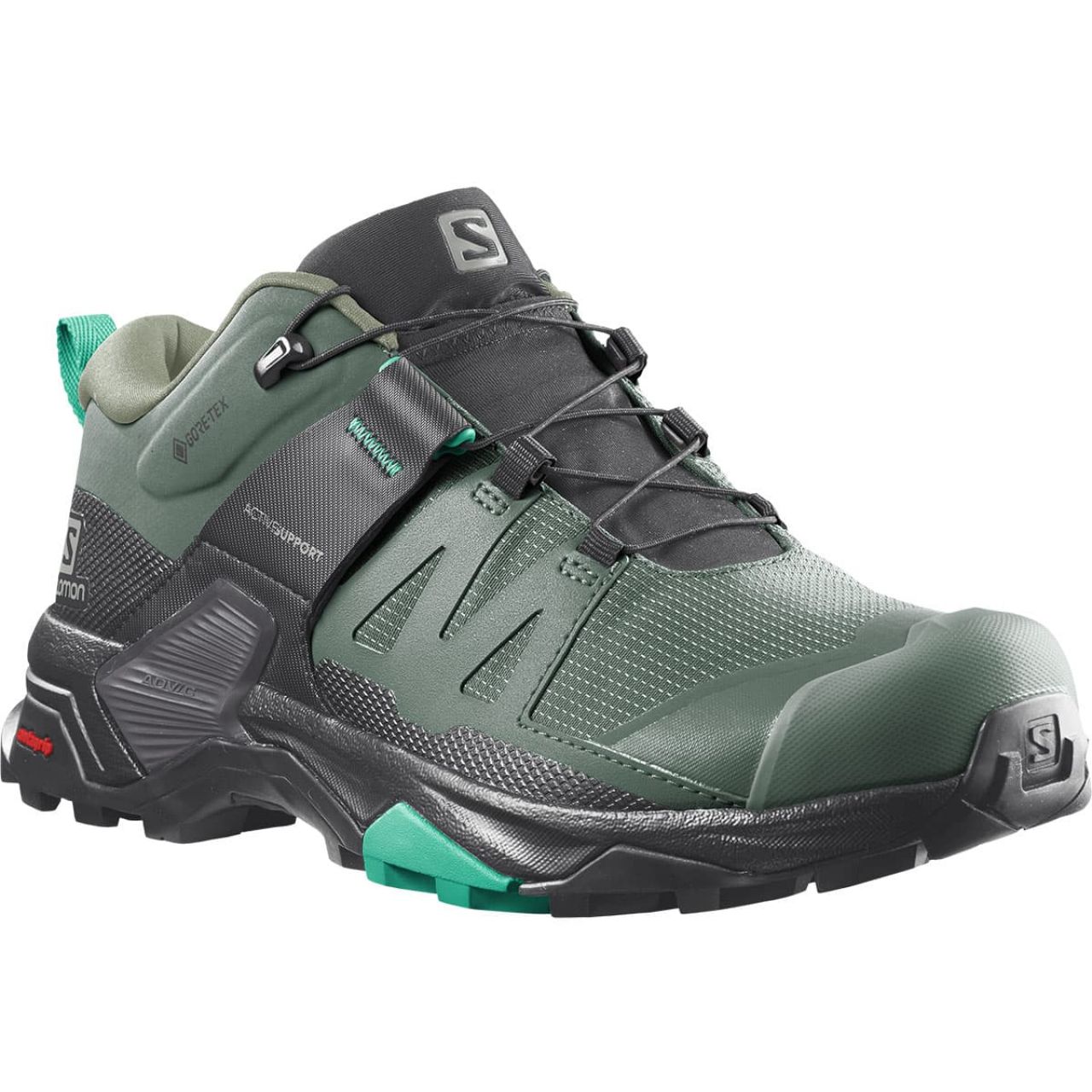 SALOMON X ULTRA 4 GTX MOCHA DUCK GREEN  Chaussures de Randonnée étanche