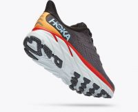 HOKA CLIFTON 8 WIDE ANTHRACITE  Chaussures de running pour pieds larges pas cher