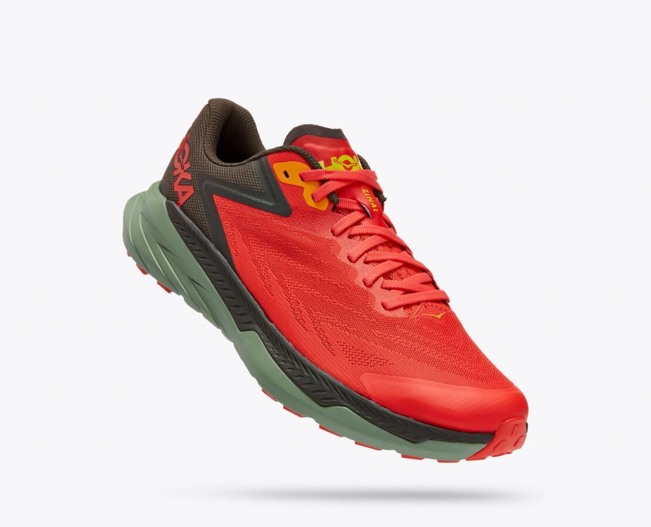 HOKA ZINAL FIESTA BLACK OLIVE Chaussures de trail
