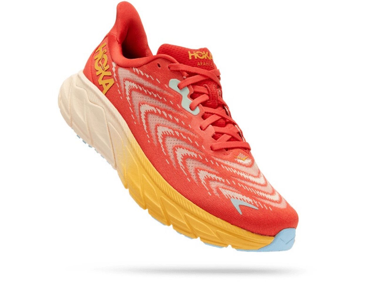 HOKA ARAHI 6 FIESTA ET AMBER YELLOW Chaussures de running