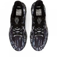 ASICS  NOOSA  TRI 14 BLACK AND WHITE Chaussures running pas cher
