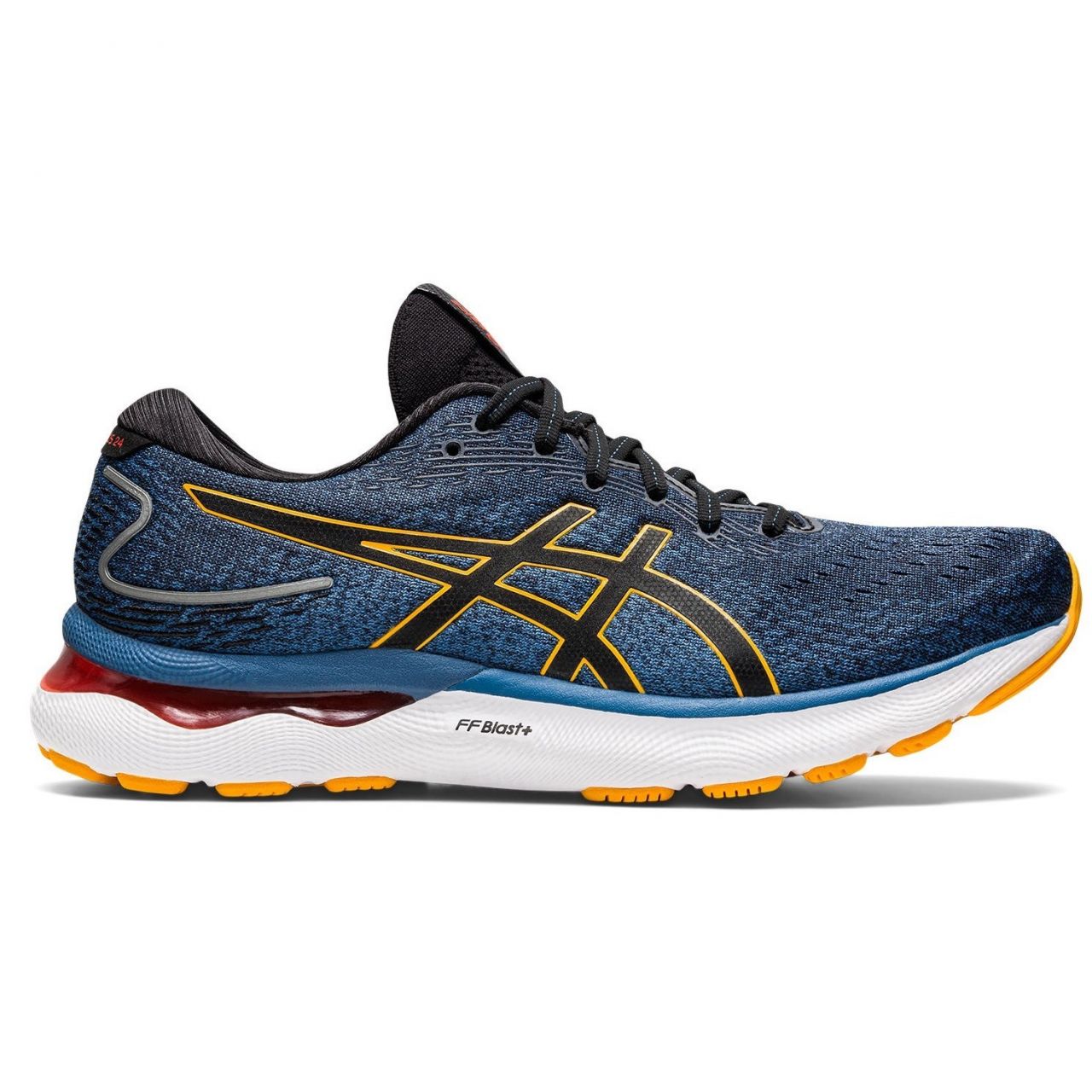 ASICS GEL NIMBUS 24 AZURE AMBER chaussure running asics