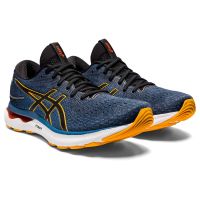 ASICS GEL NIMBUS 24 AZURE AMBER chaussure running asics pas cher