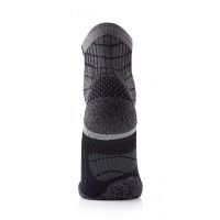 SIDAS CHAUSSETTES TRAIL PROTECT BLACK GREY Chaussettes de running pas cher