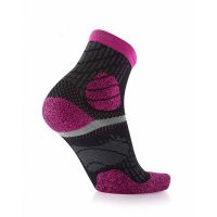 SIDAS CHAUSSETTES TRAIL PROTECT BLACK PINK Chaussettes de running pas cher