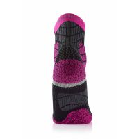 SIDAS CHAUSSETTES TRAIL PROTECT BLACK PINK Chaussettes de running pas cher