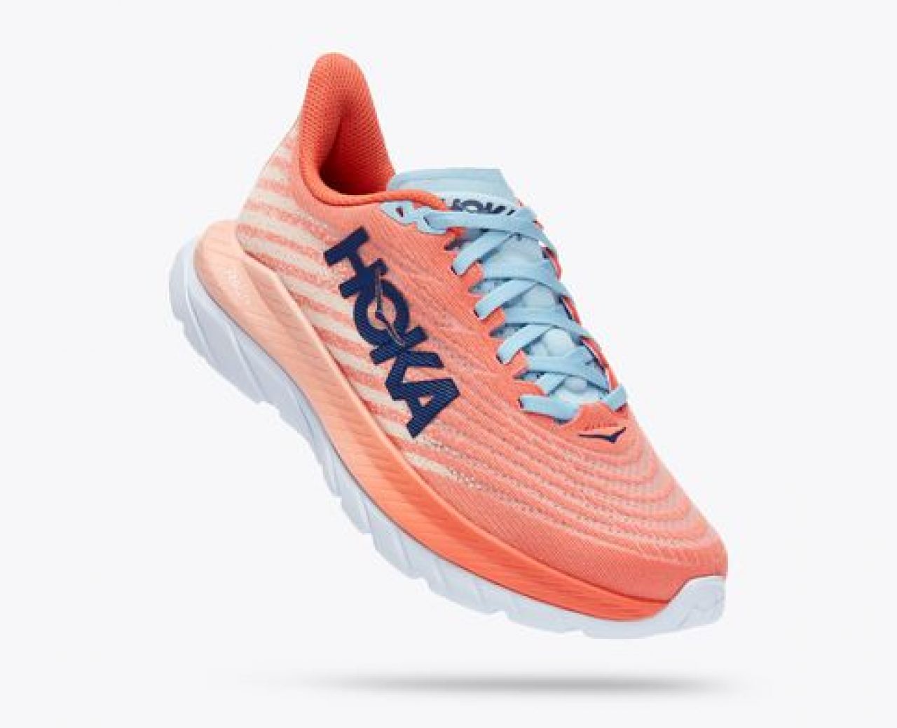 HOKA MACH 5 CAMELLIA ET PEACH PARFAIT Chaussure running Hoka femme