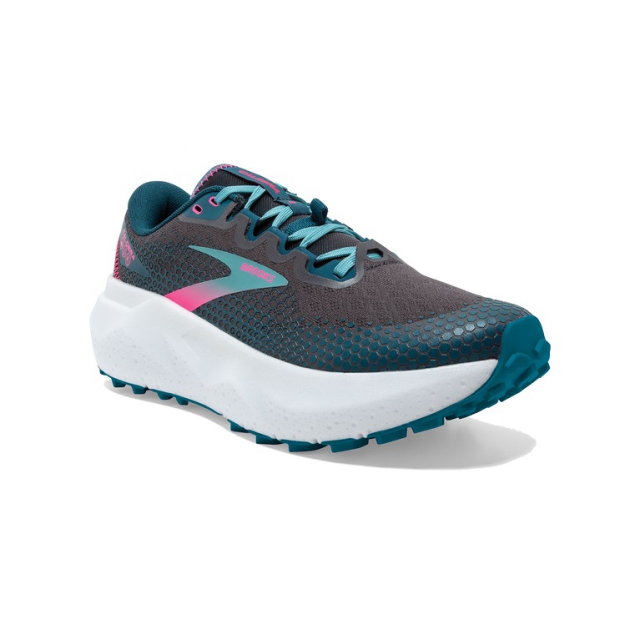 BROOKS CALDERA 6 PEARL BLUE CORAL PINK  Chaussures de trail