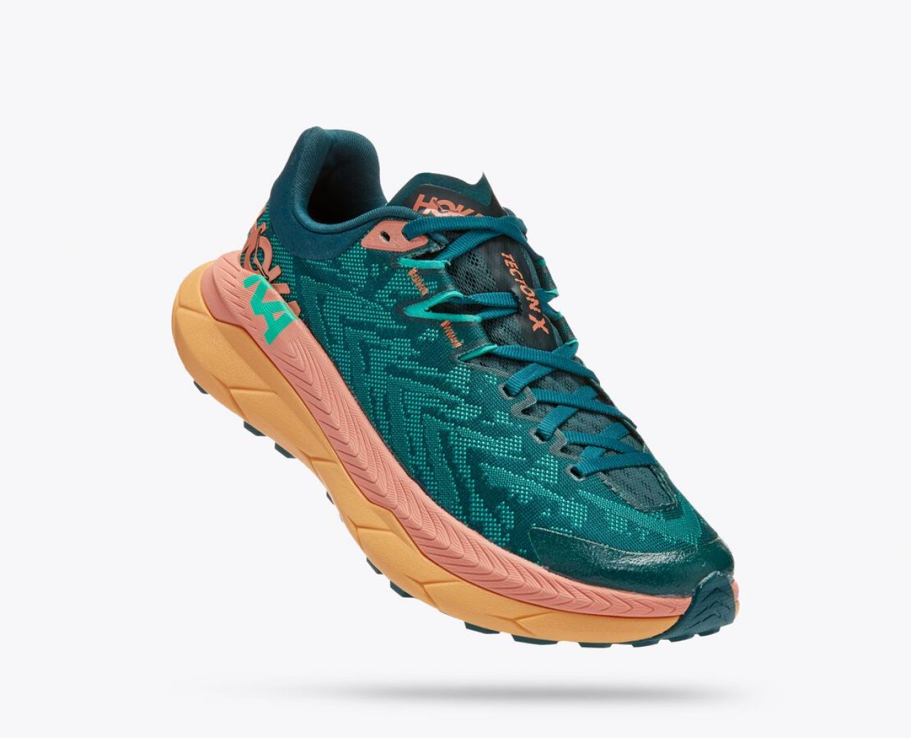 HOKA TECTON X  DEEP TEAL WATER GARDEN Chaussures de trail