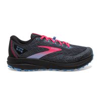 BROOKS DIVIDE 3 NOIRE ET DIVA PINK  Chaussures de trail pas cher