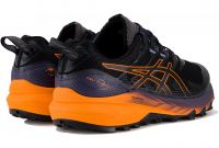 ASICS GEL TRABUCO 10 NOIRE ET SHOCKING ORANGE Chaussures de trail pas cher