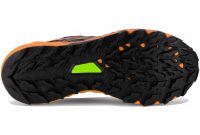 ASICS GEL TRABUCO 10 NOIRE ET SHOCKING ORANGE Chaussures de trail pas cher