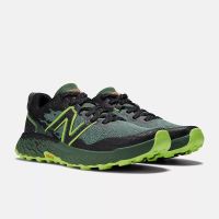 NEW BALANCE FRESH FOAM HIERRO M7 JADE ET PIXEL GREEN chaussure de  trail pas cher