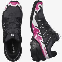 SALOMON SPEEDCROSS 6  EBONY ET VERY BERRY  Chaussures de trail pas cher