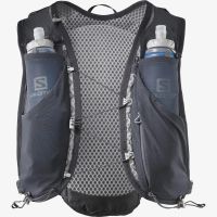 SALOMON XA 15 EBONY   AVEC FLASKS  Sac à dos trail pas cher