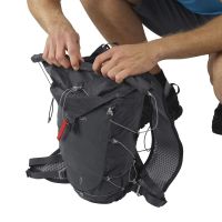 SALOMON XA 15 EBONY   AVEC FLASKS  Sac à dos trail pas cher