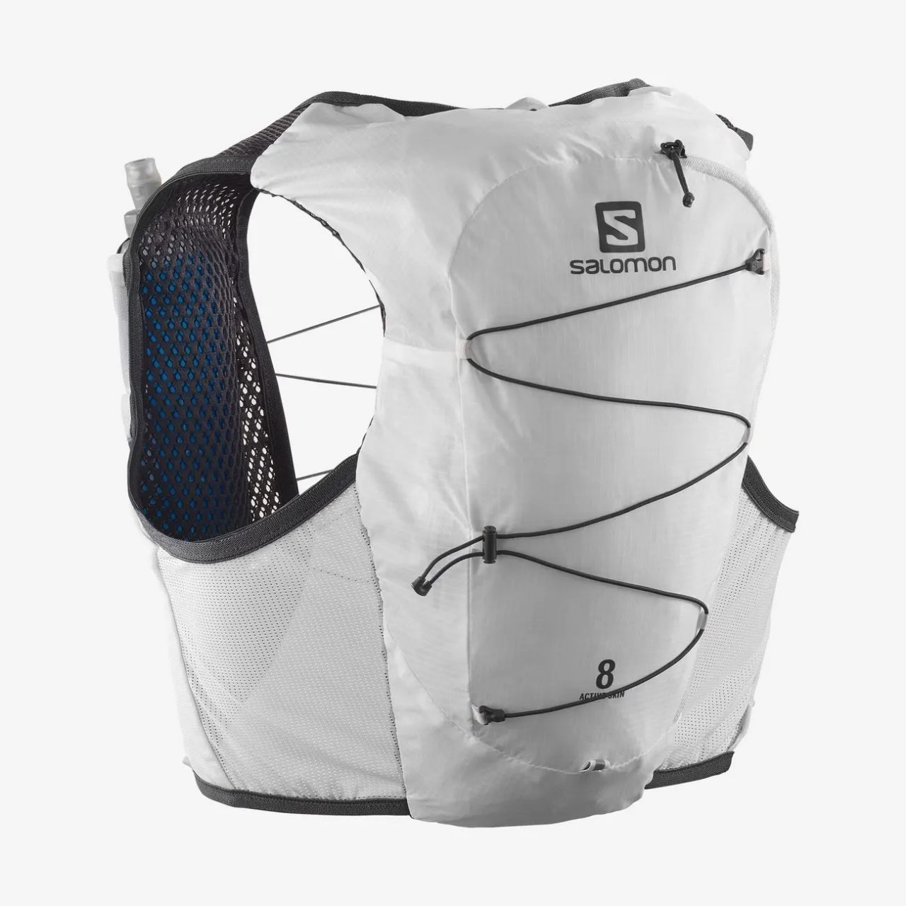 SALOMON ACTIVE SKIN 8 SET WHITE Sac à dos trail