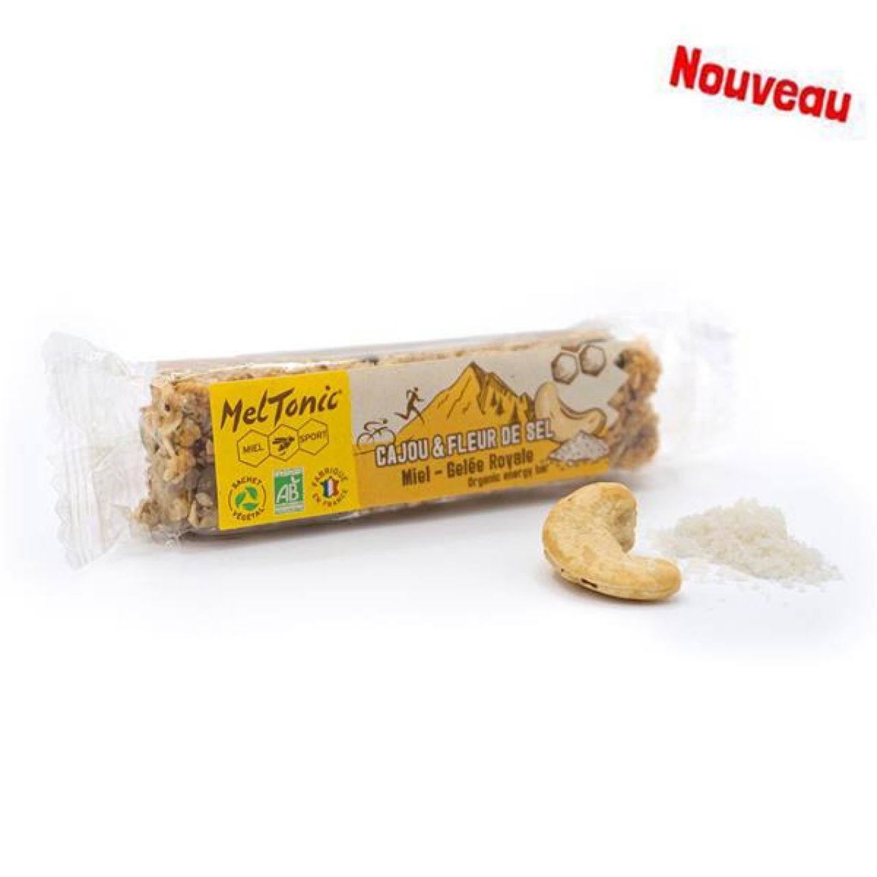 MELTONIC BARRE CEREALE BIO CAJOU FLEUR DE SEL Barre d effort