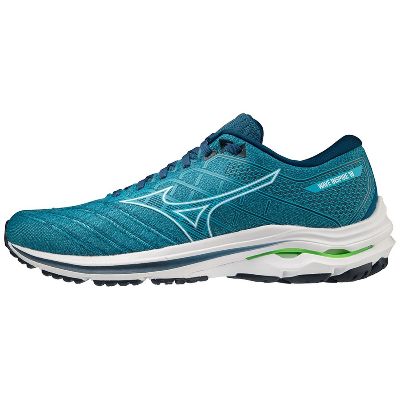 MIZUNO WAVE INSPIRE 18 MOROCCAN BLUE Chaussures de running