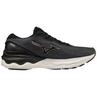 MIZUNO WAVE SKYRISE 3 BLACK ET ROSE  Chaussures de running pas cher