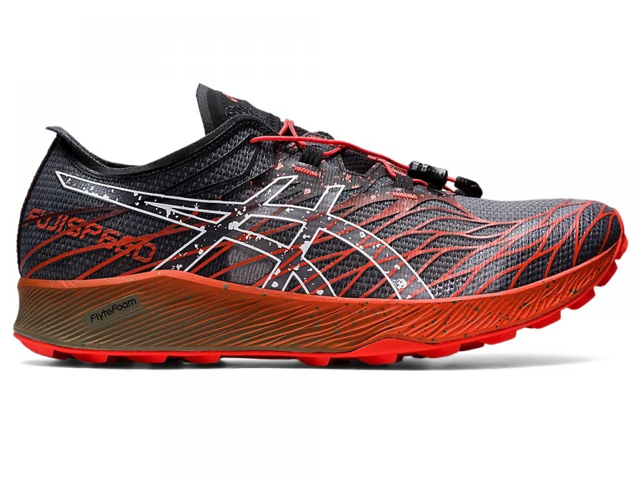 ASICS FUJISPEED NOIRE ET ROUGE Chaussures de trail