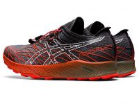 ASICS FUJISPEED NOIRE ET ROUGE Chaussures de trail pas cher