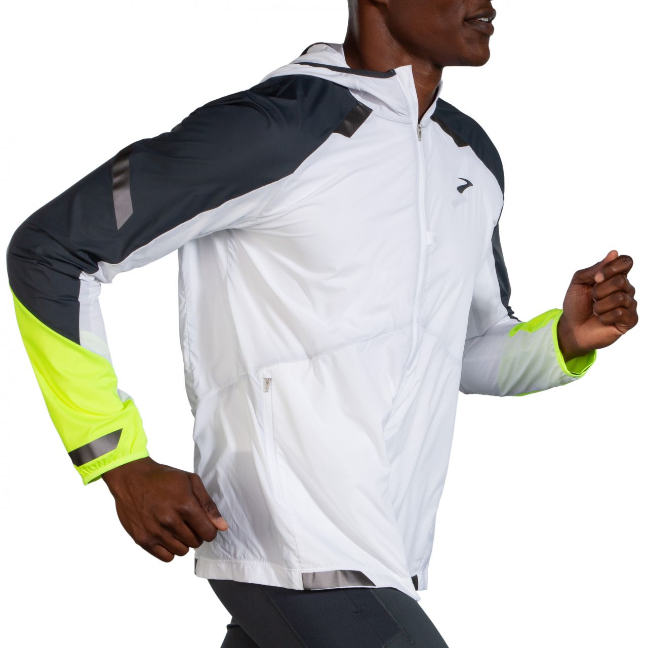 BROOKS RUN VISIBLE CONVERTIBLE JACKET Veste running visible