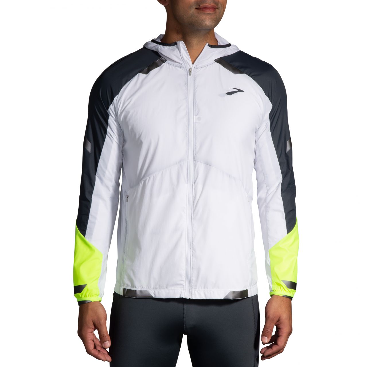 BROOKS RUN VISIBLE CONVERTIBLE JACKET Veste running visible
