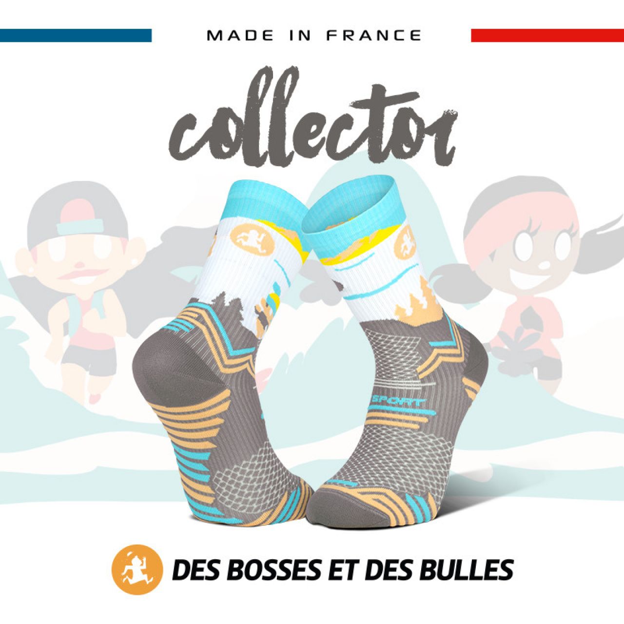 BV SPORT CHAUSSETTES TRAIL DBDB SKYRUN LOVER Chaussettes de trail