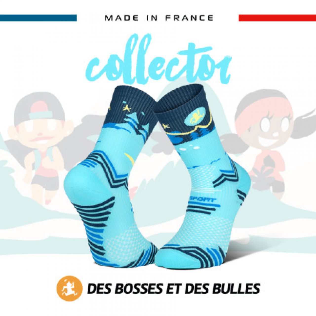 BV SPORT CHAUSSETTES TRAIL DBDB NIGHT LOVER Chaussettes de trail