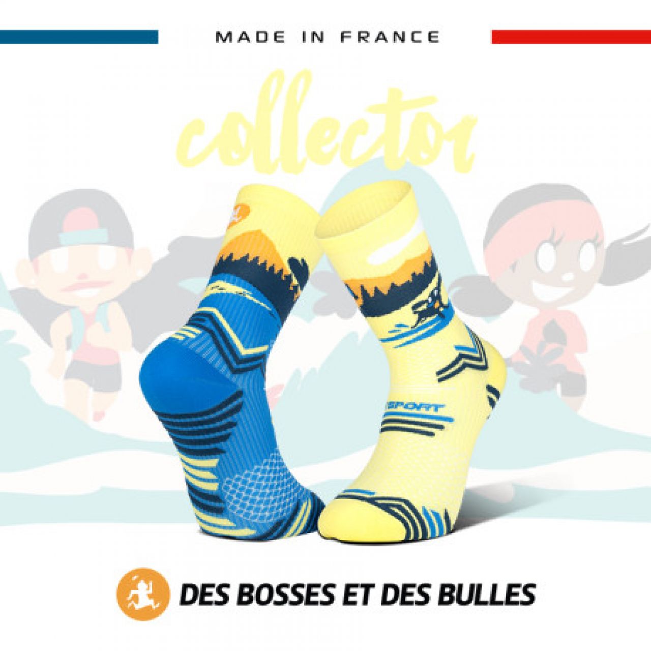 BV SPORT CHAUSSETTES TRAIL DBDB SNOWRUN LOVER Chaussettes de trail