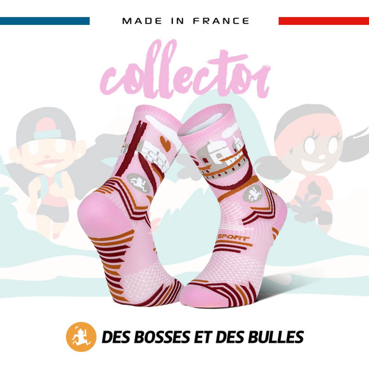 BV SPORT CHAUSSETTES TRAIL DBDB VENICE LOVER Chaussettes de trail