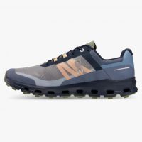 ON RUNNING CLOUDVISTA MIDNIGHT ET OLIVE Chaussures de trail pas cher