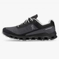 ON RUNNING CLOUDVISTA WATERPROOF  BLACK ET ECLIPSE Chaussures de trail femme pas cher