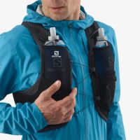 SALOMON ACTIVE SKIN 4 SET BLACK Sac à dos trail pas cher