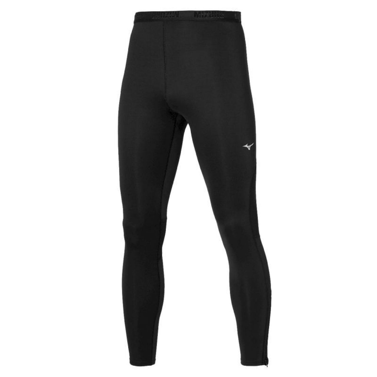 MIZUNO ACTIVE WARMALITE TIGHT NOIR AVEC ZIP BLEU   Collant running