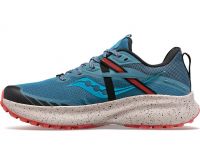 SAUCONY RIDE 15 TR DEEP MIST ET EMBER Chaussures running pas cher