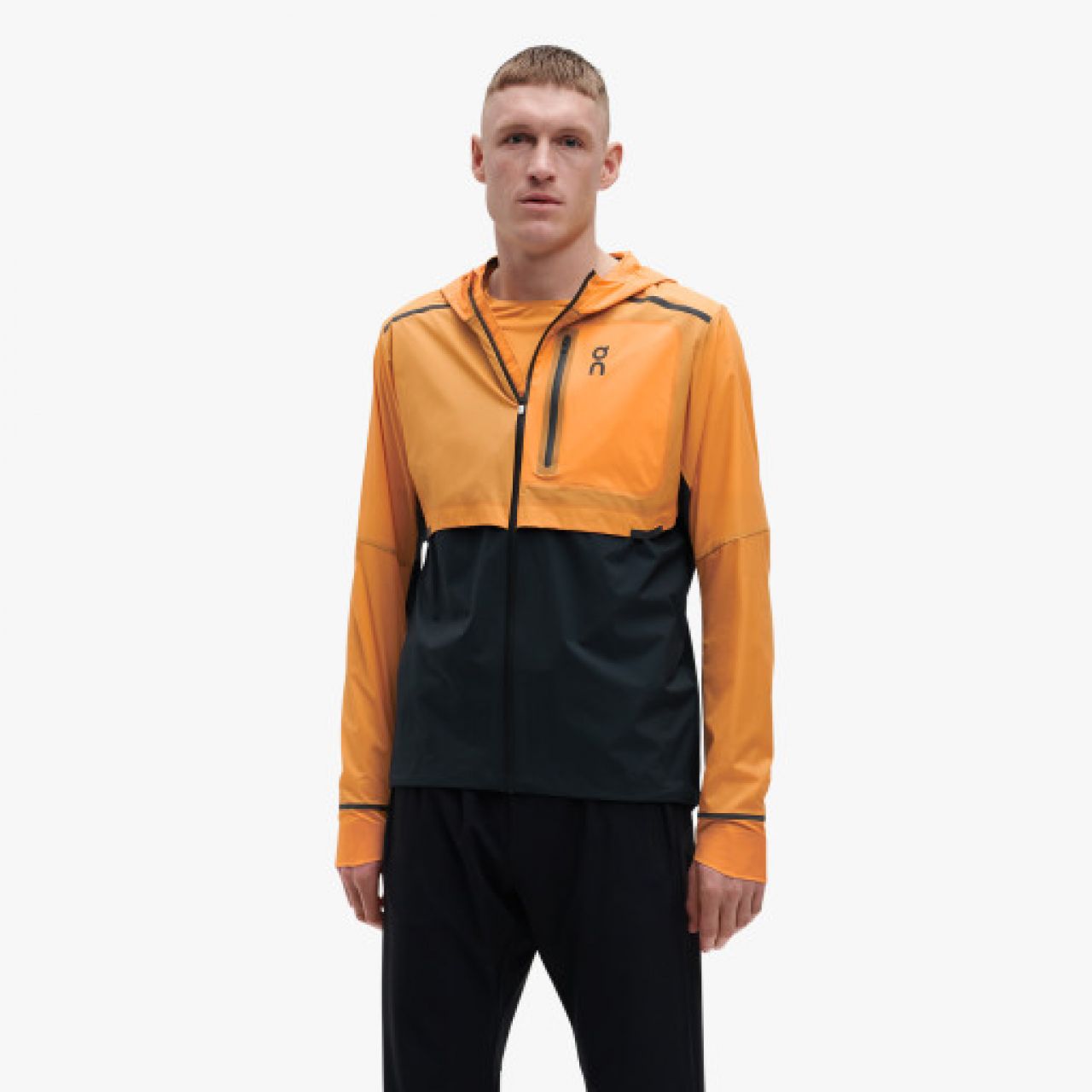 ON RUNNING WEATHER JACKET M MANGO ET NAVY Veste running