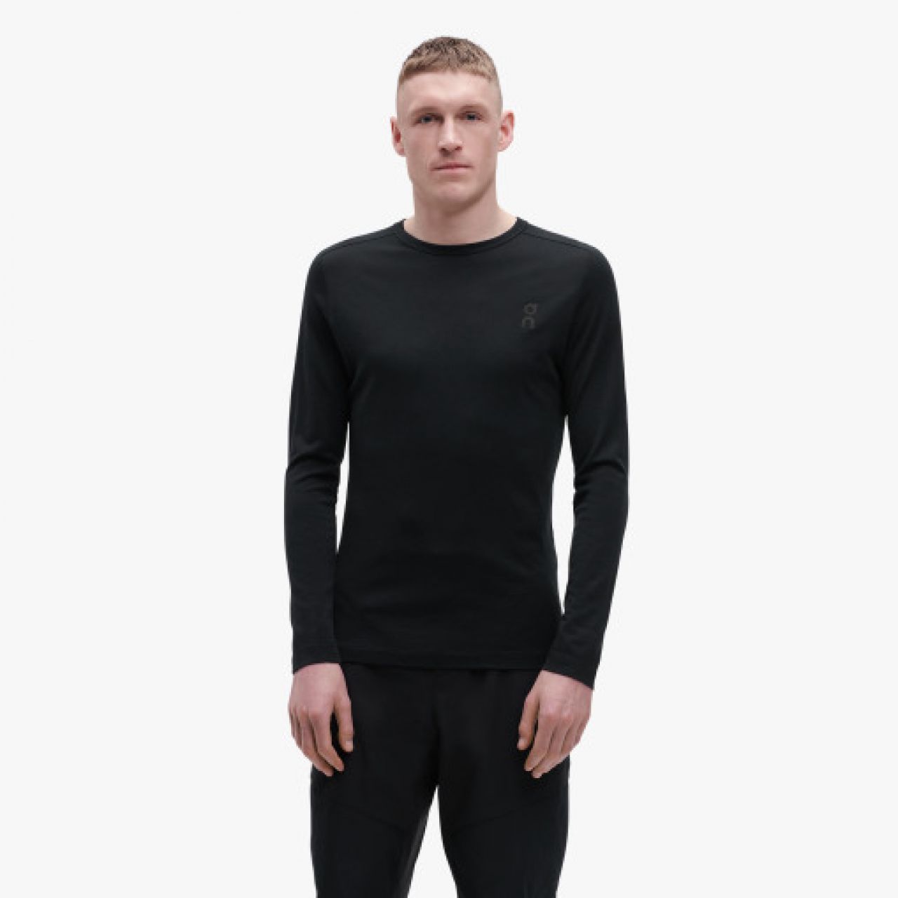 ON RUNNING MERINO LONG TEE BLACK  Manches longues merinos