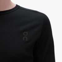 ON RUNNING MERINO LONG TEE BLACK  Manches longues merinos pas cher